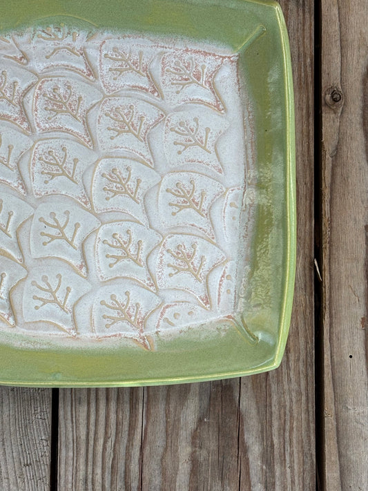 Light Green Flowerstamp Plate - AnnaPoloDesign