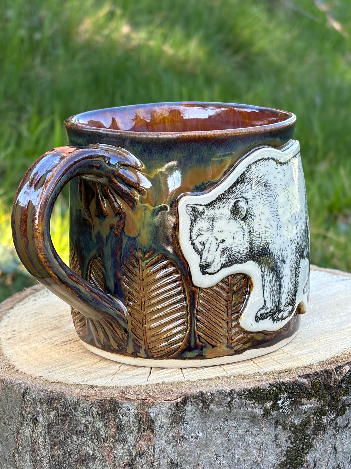 Papa Bear Brown Mug - AnnaPoloDesign