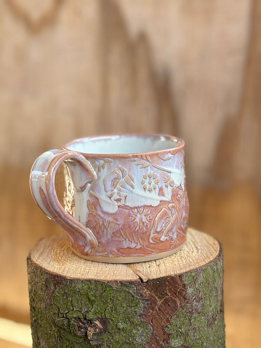 Poppies and Cornflowers Pink Mug - AnnaPoloDesign