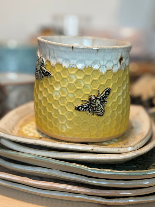 Bee Happy Hive Mug - AnnaPoloDesign