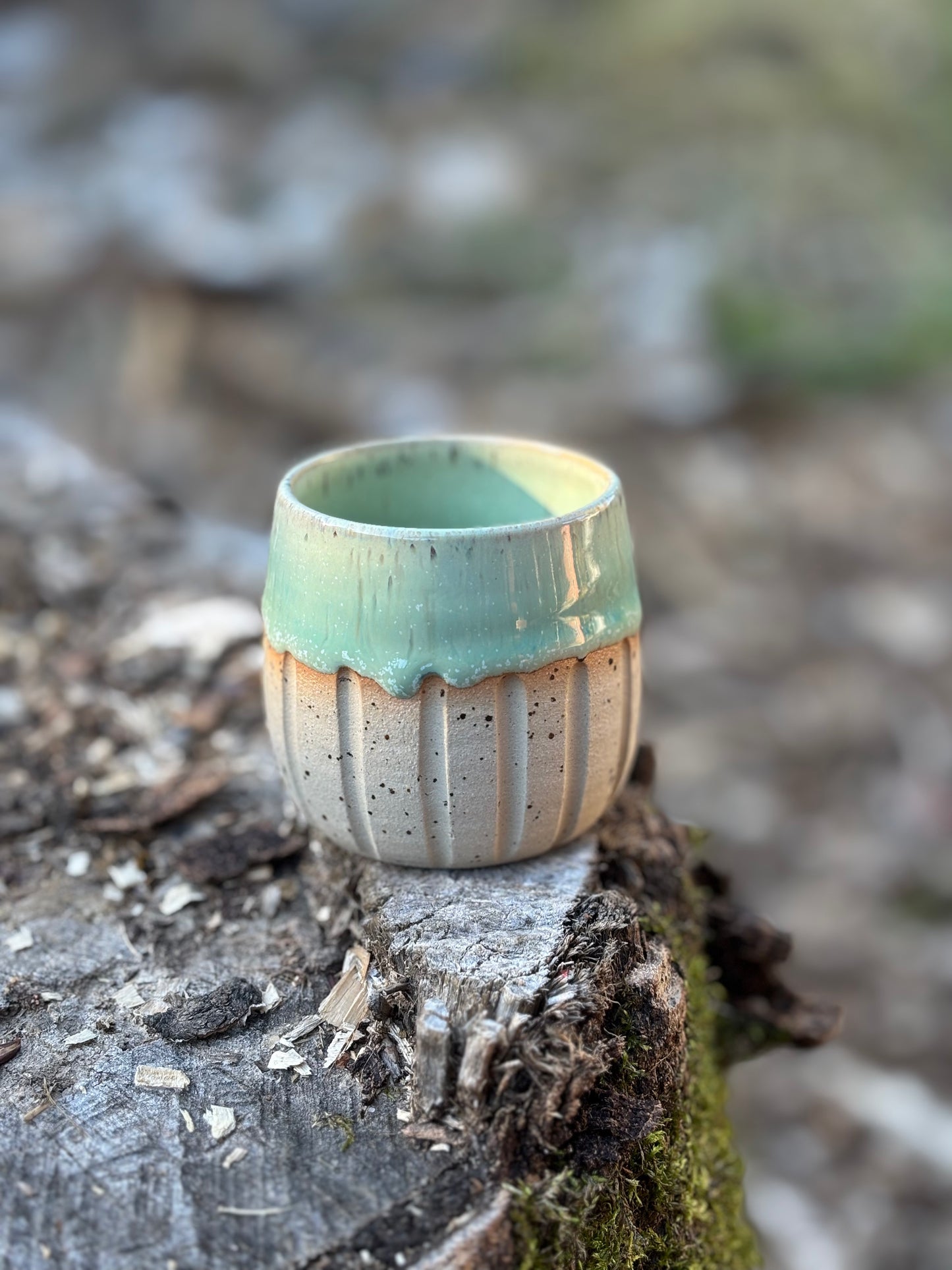 Handleless - Mint Sand Cup