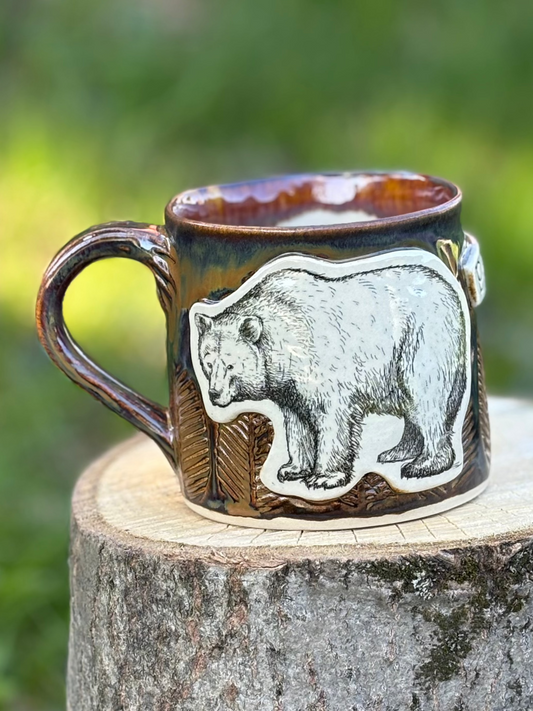 Papa Bear Brown Mug
