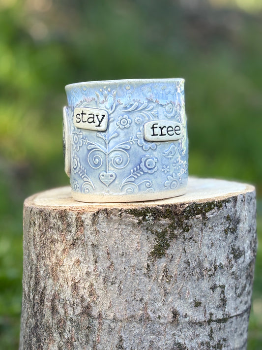 Stay Free Squirrel Mug